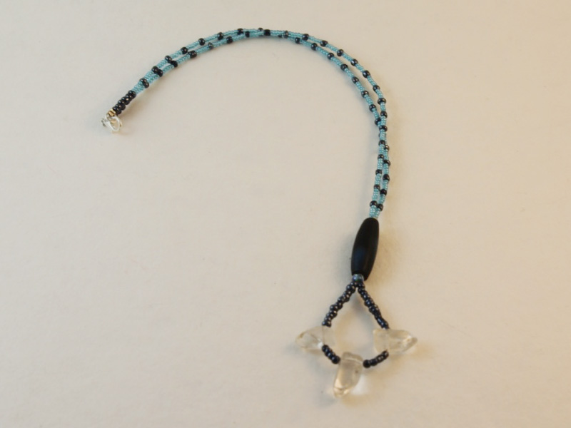 The completed bead loop necklace