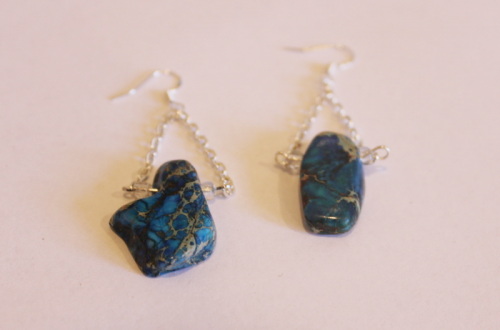 finished crystal earrings