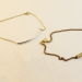 both anklets in different metal tones