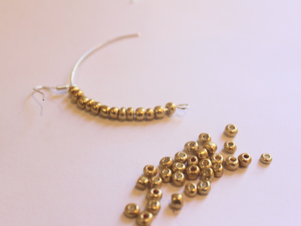 earring hook on wire