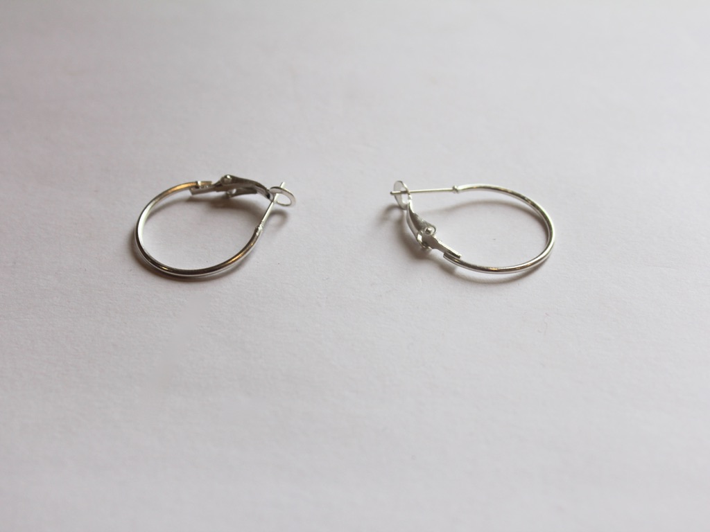small silver hoop earrings