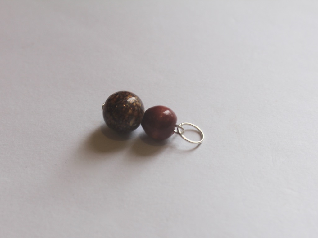 bead charm with jump ring attached