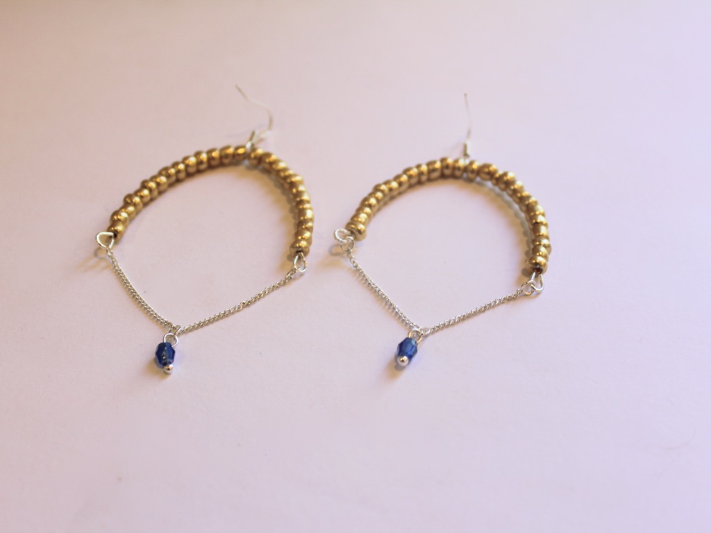 finished earrings