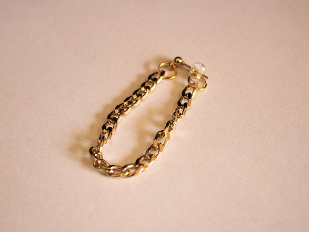 how to make chain loop earrings with chunky chains