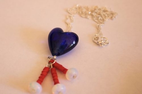 finished heart necklace
