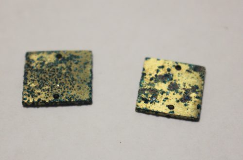 finished brass patina charms