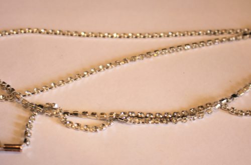 finished rhinestone waist chain