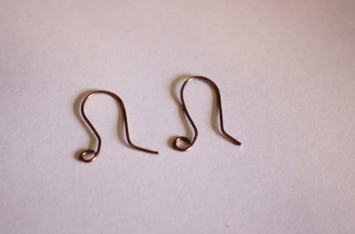 two finished earring hooks ready to use