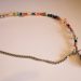the finished choker necklace made from two bracelets