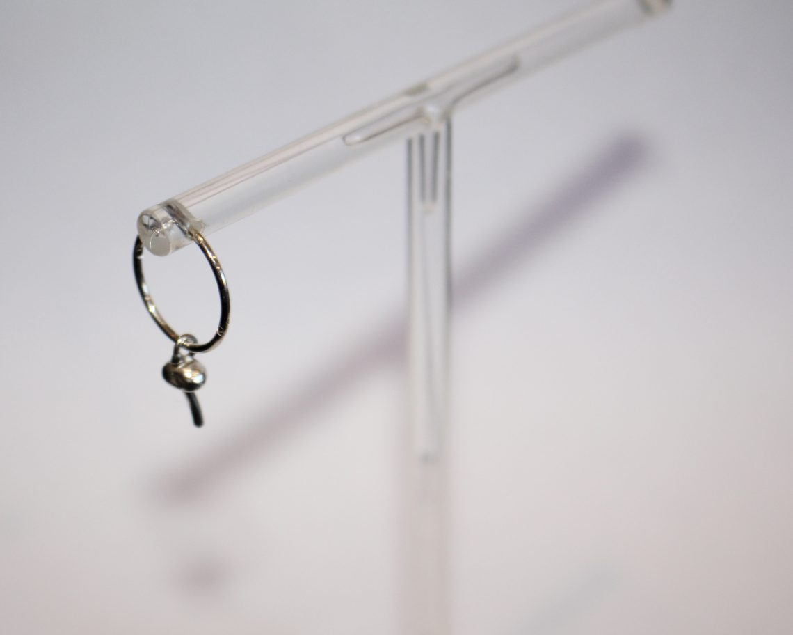 the finished charm sleeper earring